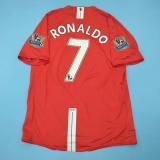 2007-2008 Man Utd Home Player Version 球员 Retro Soccer Jersey