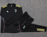 2025-26 JUV Black Kids Half Pull Tracksuit #E25110(童)(半拉链)
