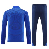 2025-26 PSG Fancy blue Half Pull Tracksuit (半拉链)