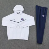 2025-26 PSG White Hoodie Jacket Tracksuit
