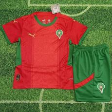 24-25 Morocco Home Kids Soccer Jersey