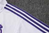 2025-26 RMA White Kids Half Pull Tracksuit #E2517(童装)(半拉链)