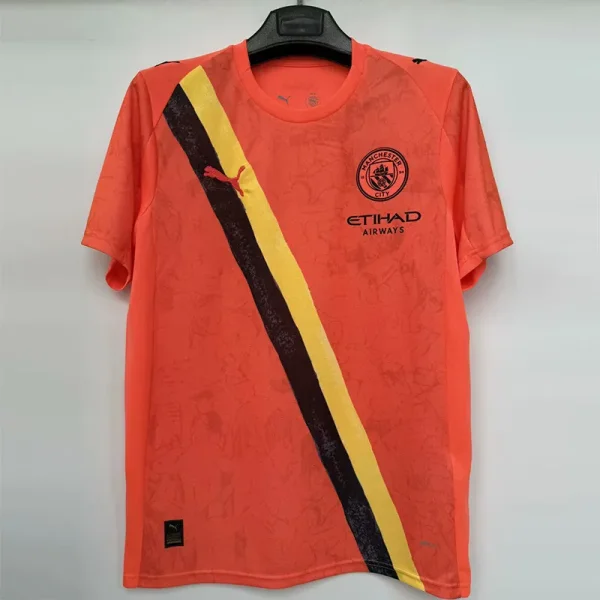 25-26 Man City Orange Goalkeeper 1:1 Fans Soccer Jersey