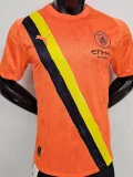 25-26 Man City Orange Goalkeeper Player Version Soccer Jersey