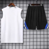 25-26 INT White Tank top and shorts suit