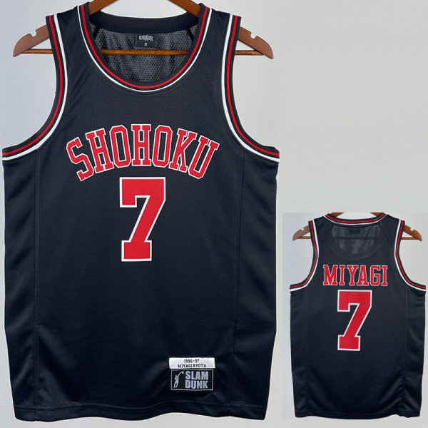 2023 SHOHOKU MIYAGI #7 Black Top Quality Hot Pressing NBA Jersey (带标)
