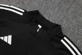 2025-26 RMA Black Kids Half Pull Tracksuit #E2511(童装)(半拉链)