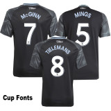 25-26 Aston Villa Home Fans Soccer Jersey
