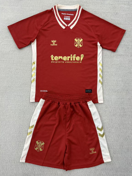 2025-26 CD Tenerife Away Kids Soccer Jersey