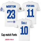 2025-26 Lyon Home Player Version Soccer Jersey