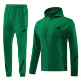 2024 AD Green Hoodie Jacket Tracksuit #AM05
