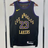 2023-24 LAKERS JAMES #23 Black City Edition Top Quality Hot Pressing NBA Jersey