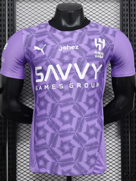 24-25 Al-Hilal Third Player Version Soccer Jersey