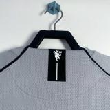 2007-2008 Man Utd Grey Goalkeeper Retro Soccer Jersey