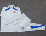 2025-26 Bayern Light gray Kids Half Pull Tracksuit#E2582(童装)(半拉链)