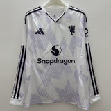 2025-26 Man Utd Away Long Sleeve Soccer Jersey (长袖）