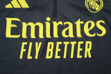 2025-26 RMA Dark gray Half Pull Tracksuit #B2563(半拉链）