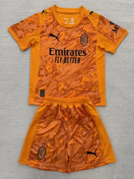 25-26 ACM Orange Goalkeeper Kids Soccer Jersey
