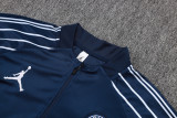 25-26 PSG Jordan Royal blue Half Pull Tracksuit #B2591(半拉链)