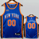 2023-24 Knicks Clarkson #00 Blue City Edition PremiumQuality Heat-Pressed NBA Jersey