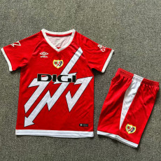 24-25 Rayo Vallecano Away Kids Soccer Jersey