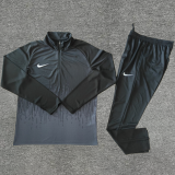 2024 NK Black Kids Half Pull Tracksuit (童装)(半拉链)