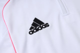 2025-26 JUV White Kids Half Pull Tracksuit #E2599(童)(半拉链)