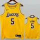 2022-23 Lakers AYTON #5 Yellow Top Quality HotPressing NBA Jersey(圆领）