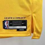 2022-23 Lakers ANTHONY #7 Yellow Top Quality Hot Pressing NBA Jersey(圆领)