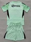 2025-26 Club America Light green GoalKeeper Kids Soccer Jersey