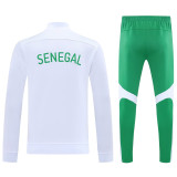 25-26 Senegal  White Jacket Tracksuit