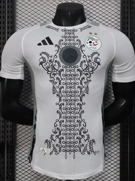 25-26 Algeria White Player Version Training shirts (黑标)