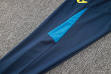 2024 JOM Royal blue Kids Half Pull Tracksuit (童装)(半拉链)