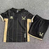25-26 Sheffield United Black Goalkeeper Kids Soccer Jersey