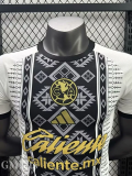 25-26 Club America White Black Player Version Soccer Jersey