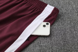 25-26 Bayern Brown Red Polo Tracksuit