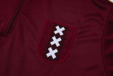 25-26 Ajax Jujube red Half Pul Tracksuit #B2540(半拉链)