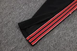 2025-26 Man Utd Black Red Kids Jacket Tracksuit#E25105(童装）