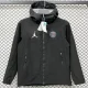 2025-26 PSG Jordan Black Outdoor Jackets #L6607软料