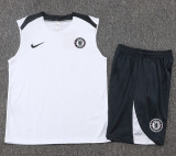 25-26 CHE White Tank top and shorts suit #D2573