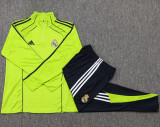 2025-26 RMA Grass green Half Pull Tracksuit #B2545(半拉链）