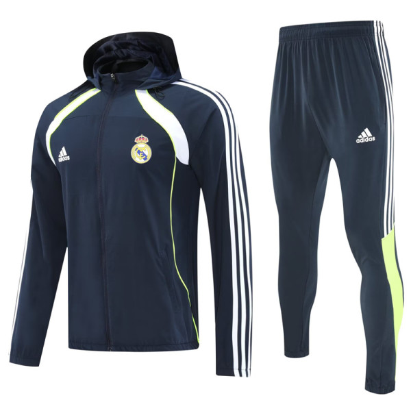 2025-26 RMA Royal blue Hoodie Jacket Tracksuit