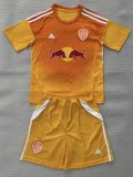 25-26 Leeds United Orange GoalKeeper Kids Soccer Jersey
