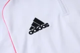 25-26 JUV White Half Pull Tracksuit #B2552(半拉链)
