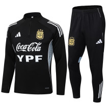 25-26 Argentina Black Half Pull Tracksuit (半拉链)