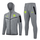 24-25 BAR Grey Hoodie Jacket Tracksuit #F577(绿标)