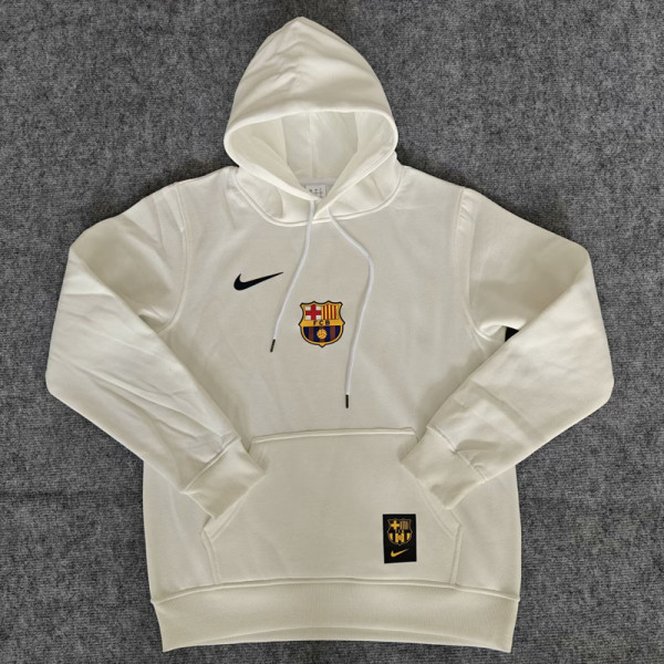 24-25 BAR White Hoody 白色(加绒)彩标