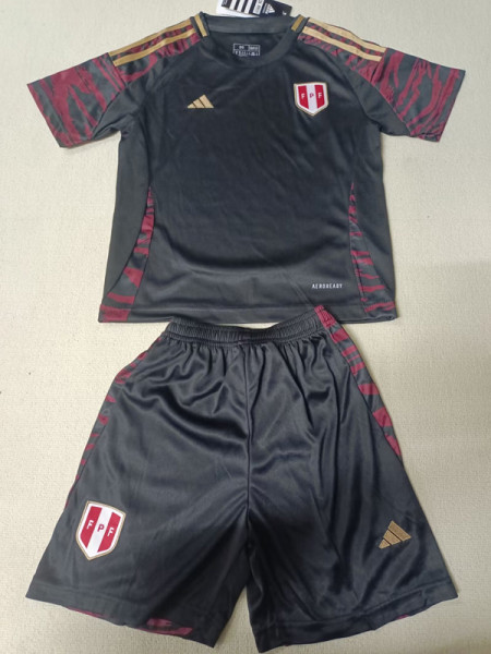 24-25 Peru Away Kids Soccer Jersey