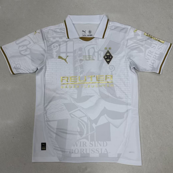 2025-26 Monchengladbach White Special Edition Fans Soccer Jersey