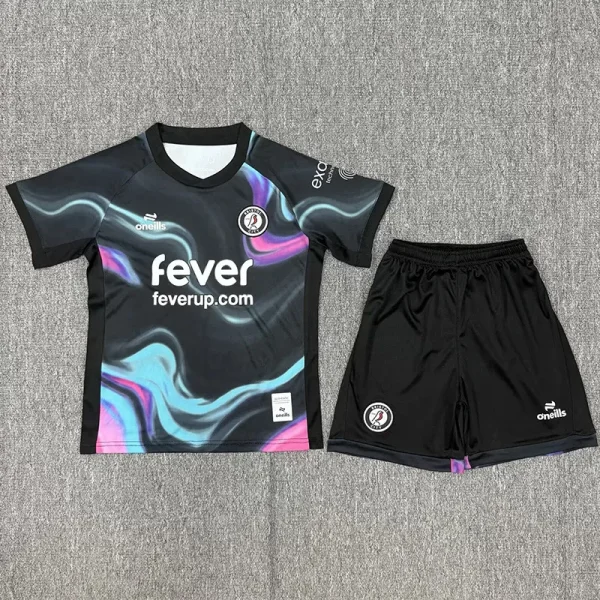 25-26 Bristol City Away Kids Soccer Jersey